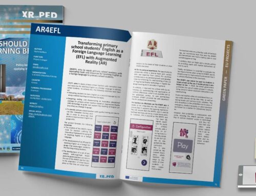 AR4EFL featured in the XRforPED Green Paper Magazine!